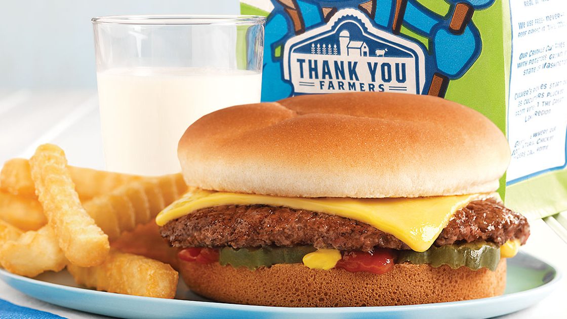 Culver's Burger menu with prices