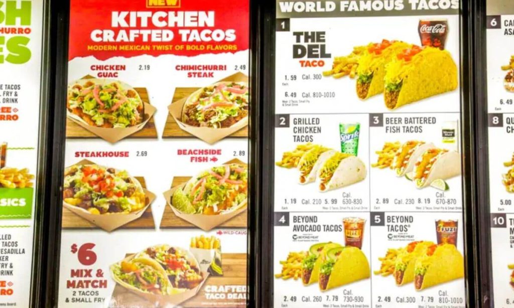 Del Taco Menu With Prices picture