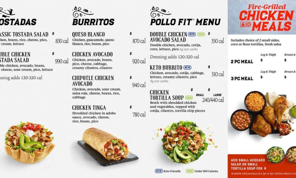 El Pollo Loco Menu With Prices pictures