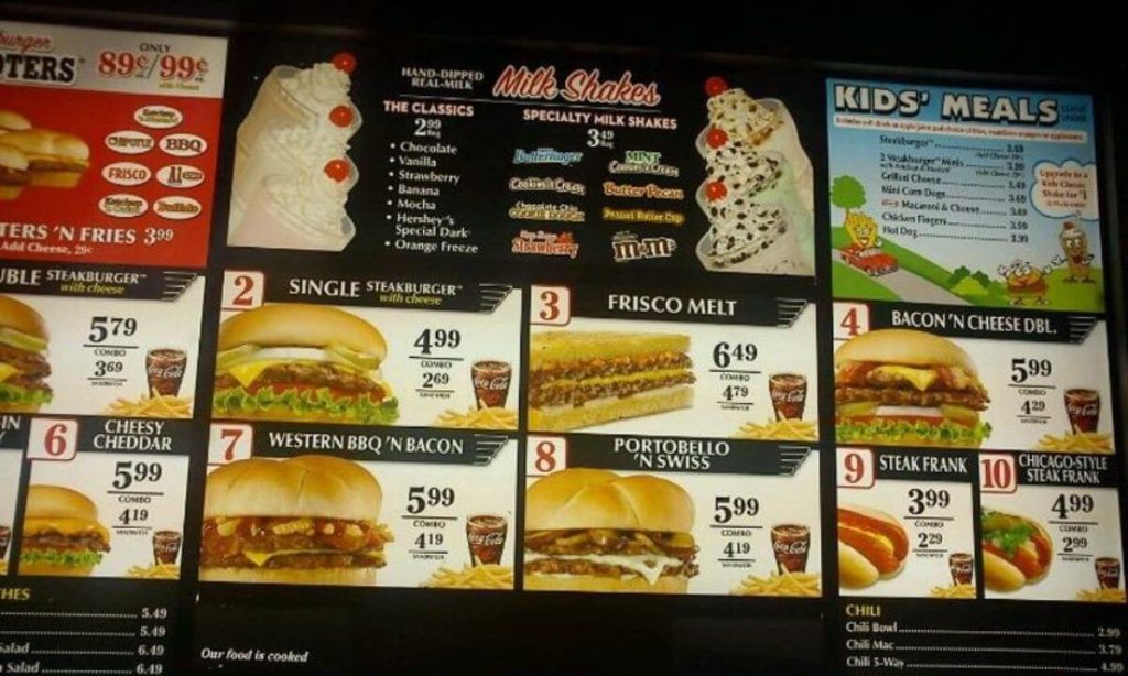 Steak ‘n Shake Menu with Prices pictures
